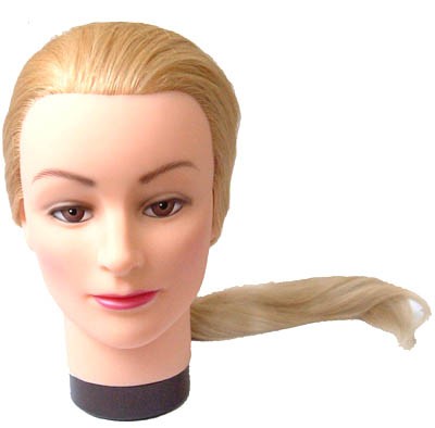 Голова-манекен тренировочная, «блондинка», натуральные волосы 50-60см, DEWAL в Москве
