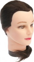 Голова-манекен тренировочная, «шатенка», натуральные волосы 45-50см, DEWAL